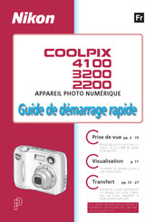 Nikon COOLPIX 2200 Guide De Démarrage Rapide