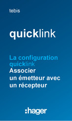 hager tebis quicklink Mode D'emploi