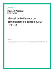HP HPE G3 Manuel De L'utilisateur