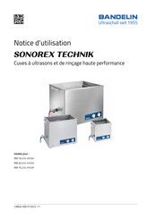 Bandelin SONOREX TECHNIK RM 16.2/H Notice D'utilisation