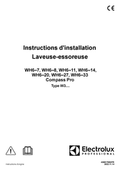 Electrolux Professional WH6-11 Compass Pro Instructions D'installation