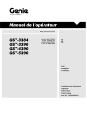 Terex Genie GS-3384 Manuel De L'opérateur Avec Consignes D'entretien