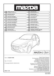 Mazda QDJE 51 9N0 Instructions De Montage