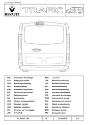 Renault 95599575 Instructions De Montage