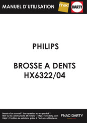 Philips sonicare HX6322/04 Manuel D'utilisation