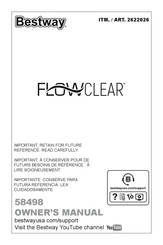 Bestway FLOWCLEAR 58498 Mode D'emploi