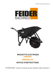 FEIDER Machines FBRE40V Notice D'instructions