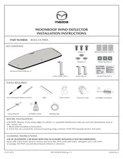 Mazda BCKA-V4-990A Directives D'installation