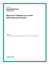 Hewlett Packard HPE Advanced G2 Série Manuel De L'utilisateur