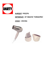 Philips Beauty Thermoprotect straight 1800 Guide Rapide