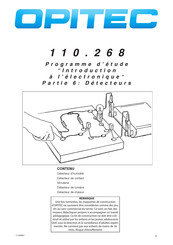 Opitec 110.268 Mode D'emploi