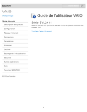 Sony VAIO SVL2411 Serie Guide De L'utilisateur
