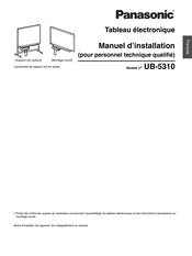 Panasonic UB-5310 Manuel D'installation