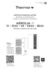 Thermor AEROLIA 14 Notice D'installation