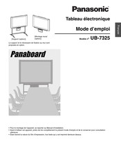 Panasonic UB-7325 Mode D'emploi