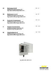 Kemper 689 03 009 Mode D'emploi