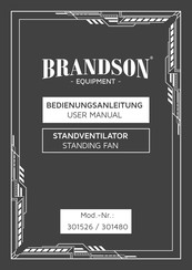 Brandson Equipment 301480 Manuel De L'utilisateur