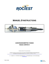 Roctest CONVEX-D Manuel D'instructions