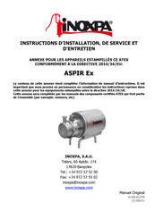 iNOXPA Aspir Instructions D'installation, De Service Et D'entretien