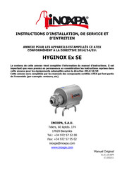 iNOXPA HYGINOX SE Instructions D'installation, De Service Et D'entretien