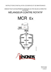 iNOXPA MCR-2 Instructions D'installation, De Service Et De Maintenance