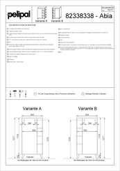 pelipal Abia 82338338 Instructions De Montage