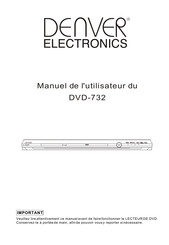 Denver Electronics DVD-732 Manuel De L'utilisateur