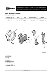 Saab 400 101 911 Instructions De Montage