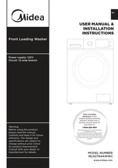 Midea MLH27N4AWWC Instructions D'installation