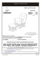 Storkcraft 06550-4 DM Serie Instructions D'assemblage