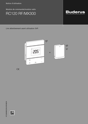 Buderus RC120 RF Notice D'utilisation