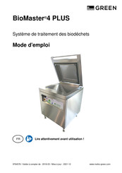 Green BioMaster 4 PLUS Mode D'emploi