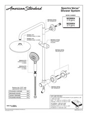 American Standard Spectra Versa 9035804 Manuel D'installation