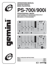 Gemini PS-900i Manuel D'instructions