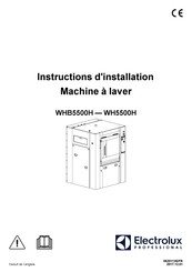 Electrolux Professional WHB5500H Instructions D'installation