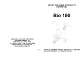 Caravaggi Bio 190 Notice Technique