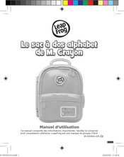 VTech Leap Frog Le sac a dos alphabet de M. Crayon Manuel D'utilisation