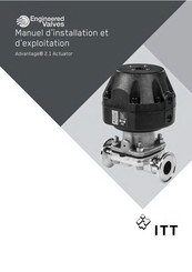 ITT Engineered Valves Advantage 2.1 Manuel D'installation Et D'exploitation
