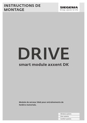 Siegenia DRIVE smart module axxent DK Instructions De Montage