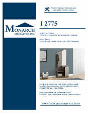 Monarch Specialties I 2775 Instructions D'assemblage