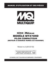 Multiquip Mikasa Serie Manuel D'utilisation