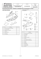 Honda 08U76-MKC-A00 Instructions D'installation