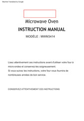 GGM gastro MWM3414 Manuel D'instructions
