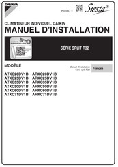 Daikin Siesta ARXC71DV1B Manuel D'installation