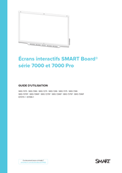 SMART Board 7000 Pro Série Guide D'utilisation