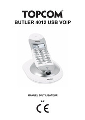 Topcom BUTLER 4012 USB VOIP Manuel D'utilisateur