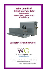 Wine Guardian CS050 Guide D'installation Rapide