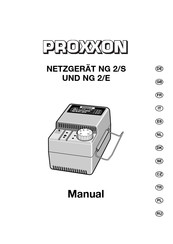 Proxxon NG 2/E Manuel