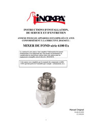 iNOXPA 6100 Serie Instructions D'installation, De Service Et D'entretien