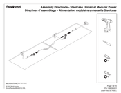 Steelcase Alimentation modulaire universelle Directives D'assemblage
